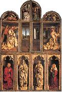 Jan Van Eyck Closed view, back panels Germany oil painting artist
